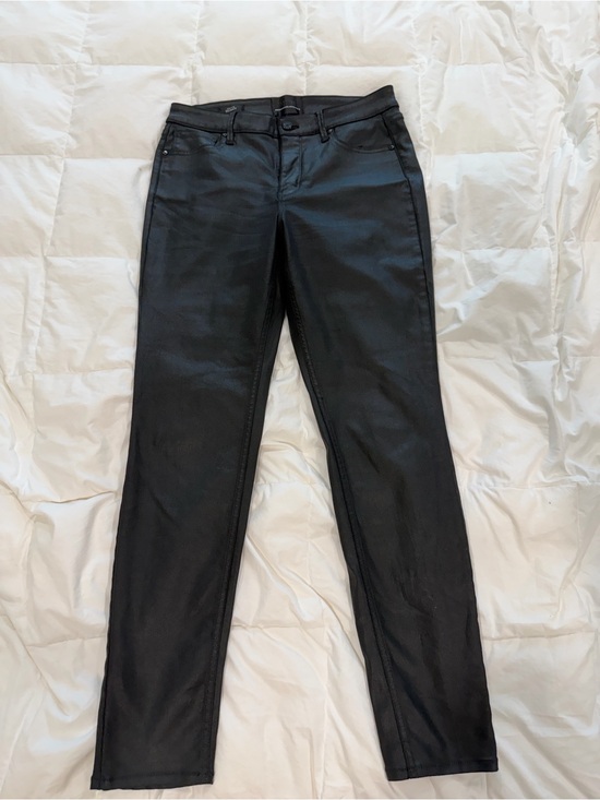 White House Black Market Pants - White House Black Market Black Coated Trousers